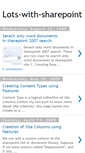 Mobile Screenshot of lots-with-sharepoint.blogspot.com
