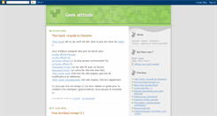 Desktop Screenshot of geekattitude.blogspot.com