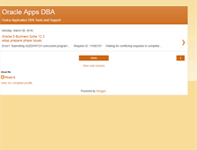 Tablet Screenshot of oracleapplicationdba.blogspot.com