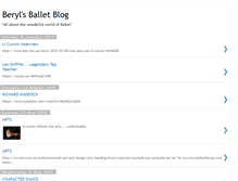 Tablet Screenshot of berylsballetblog.blogspot.com