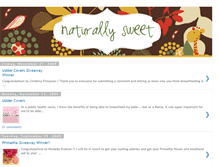 Tablet Screenshot of naturallysweetbaby.blogspot.com