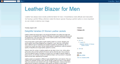 Desktop Screenshot of leatherblazer.blogspot.com