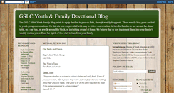 Desktop Screenshot of gslcyouthandfamily.blogspot.com