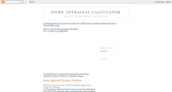 Desktop Screenshot of home-appraisal-calculator.blogspot.com