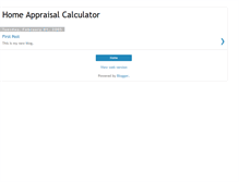 Tablet Screenshot of home-appraisal-calculator.blogspot.com