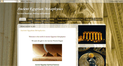 Desktop Screenshot of ancientegyptianmetaphysics.blogspot.com