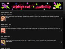 Tablet Screenshot of iridescentmakeup.blogspot.com