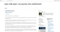 Desktop Screenshot of eyeswideopenmotherhood.blogspot.com