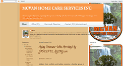 Desktop Screenshot of mcvanhomecareservices.blogspot.com