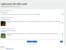 Tablet Screenshot of lightandlifewithleah.blogspot.com