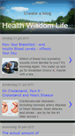 Mobile Screenshot of healthwisdomlife.blogspot.com