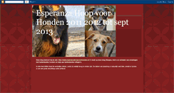 Desktop Screenshot of esperanzahoopvoorhonden.blogspot.com