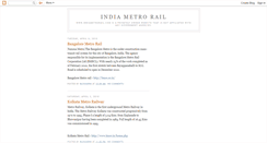 Desktop Screenshot of metrorailindia.blogspot.com