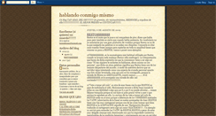Desktop Screenshot of hablandoconmigomismo.blogspot.com