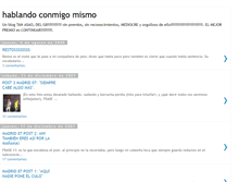 Tablet Screenshot of hablandoconmigomismo.blogspot.com