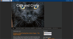 Desktop Screenshot of catsandcrime.blogspot.com