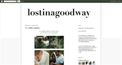 Desktop Screenshot of lost-in-a-good-way.blogspot.com