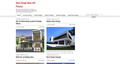 Desktop Screenshot of homesdesignspictures.blogspot.com