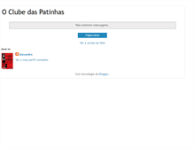 Tablet Screenshot of clubedaspatinhas.blogspot.com