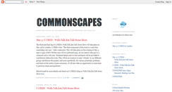 Desktop Screenshot of commonscapes.blogspot.com