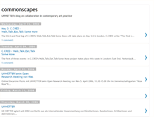 Tablet Screenshot of commonscapes.blogspot.com