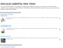 Tablet Screenshot of educacaoambientalparatodos.blogspot.com