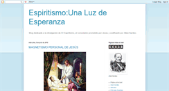 Desktop Screenshot of espiritismounaluzdeesperanza.blogspot.com