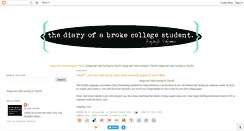 Desktop Screenshot of diaryofabrokecollegestudent.blogspot.com