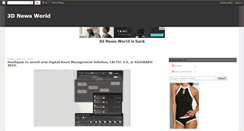 Desktop Screenshot of 3dnewsworld.blogspot.com