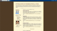 Desktop Screenshot of fundacionluchemosporlavida.blogspot.com