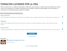 Tablet Screenshot of fundacionluchemosporlavida.blogspot.com