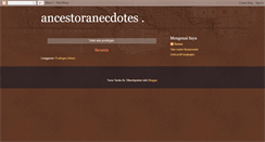 Desktop Screenshot of ancestoranecdotes.blogspot.com
