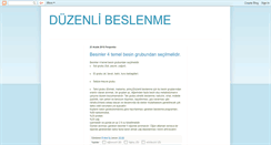 Desktop Screenshot of duzenlibeslenme.blogspot.com