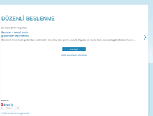 Tablet Screenshot of duzenlibeslenme.blogspot.com