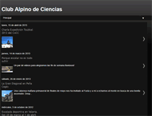 Tablet Screenshot of clubalpinociencias.blogspot.com