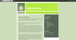 Desktop Screenshot of domestinsanity.blogspot.com