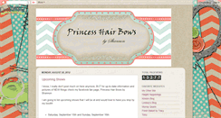 Desktop Screenshot of princesshairbowsbyshannon.blogspot.com