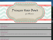 Tablet Screenshot of princesshairbowsbyshannon.blogspot.com