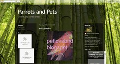 Desktop Screenshot of petlovebird.blogspot.com