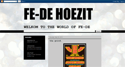 Desktop Screenshot of fedehoezit.blogspot.com