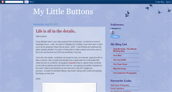 Desktop Screenshot of mylittlebuttons.blogspot.com
