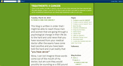 Desktop Screenshot of cures4cancer.blogspot.com