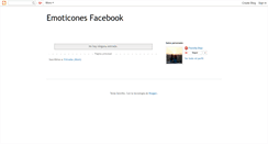 Desktop Screenshot of emoticonesfacebook.blogspot.com