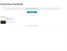 Tablet Screenshot of emoticonesfacebook.blogspot.com