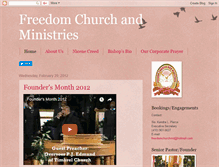 Tablet Screenshot of freedomchurchmd.blogspot.com