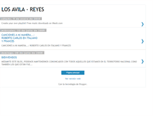Tablet Screenshot of losavilareyes.blogspot.com
