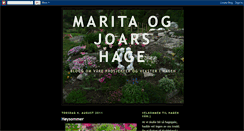 Desktop Screenshot of maritaogjoarshage.blogspot.com
