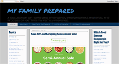 Desktop Screenshot of myfamilyprepared.blogspot.com