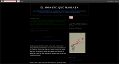 Desktop Screenshot of elhombrequehablaba.blogspot.com