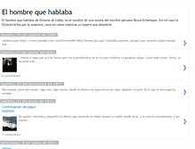 Tablet Screenshot of elhombrequehablaba.blogspot.com